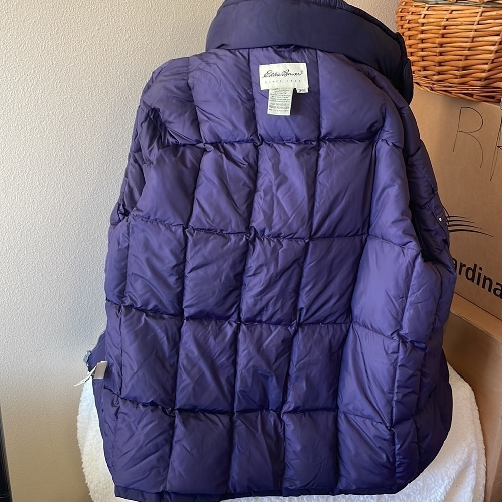 EDDIE Bauer Goose Down Nylon Coat Size Medium - Picture 10 of 12